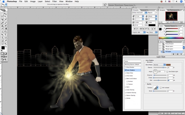 Creation of Narutric (fighter): Step 68